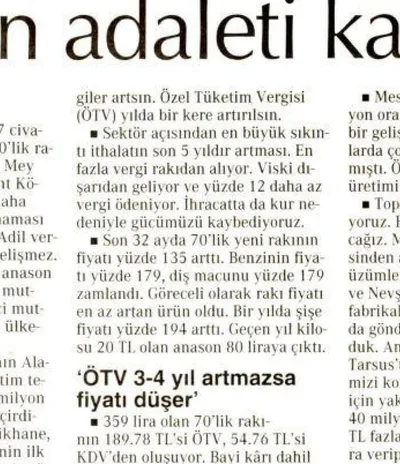 Cumhuriyet Newspaper / No justice in this business